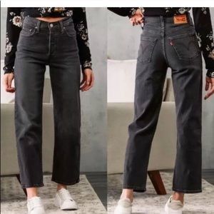 Ribcage High Waist Ankle Straight Leg Jeans